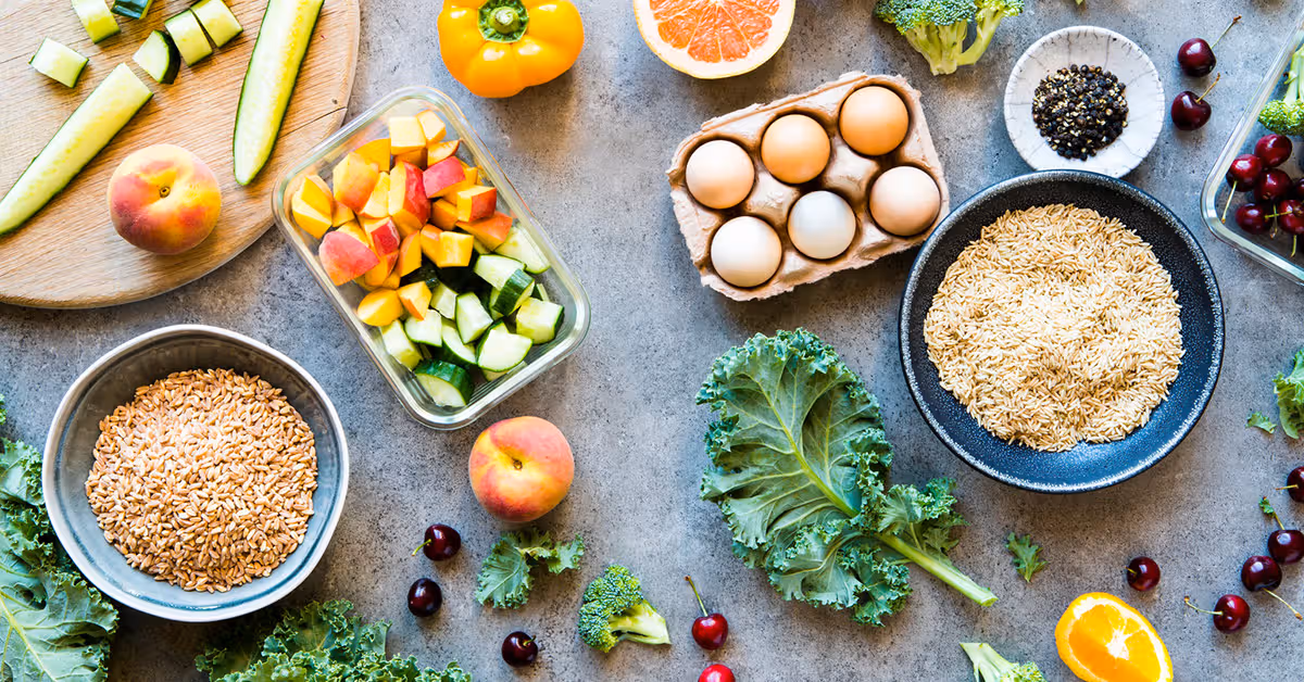 Wholesome colorful vegetable salad bowl